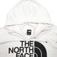 Mens White The North Face Spellout Hoodie Jumper