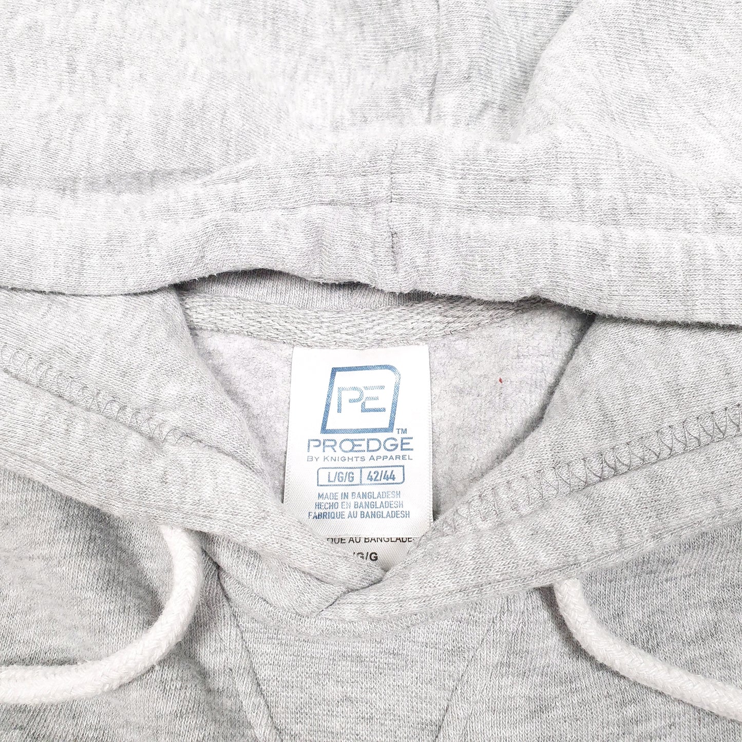 Mens Grey Pro Edge Michigan Wolverines American Football Spellout Hoodie Jumper