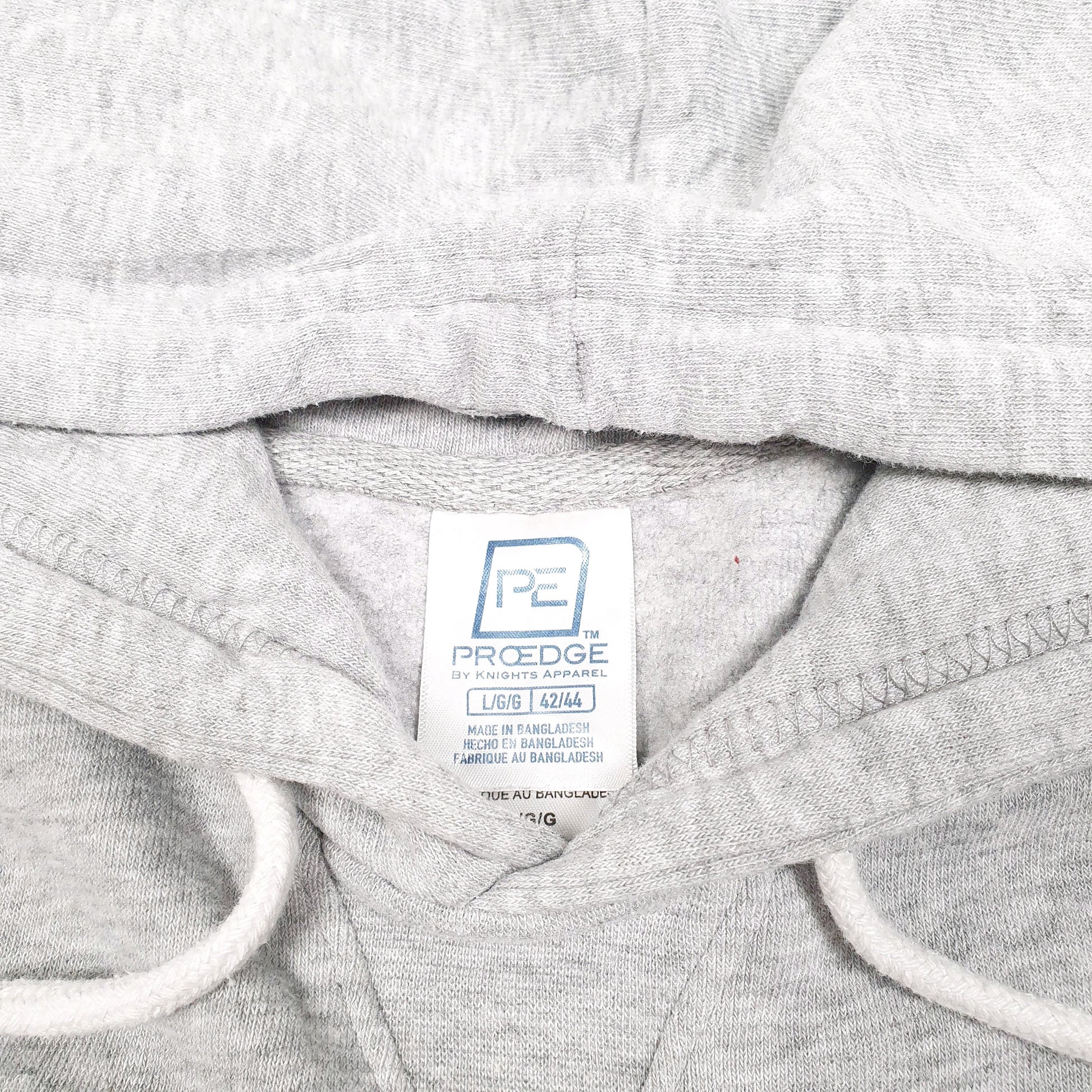 Mens Grey Pro Edge Michigan Wolverines American Football Spellout Hoodie Jumper