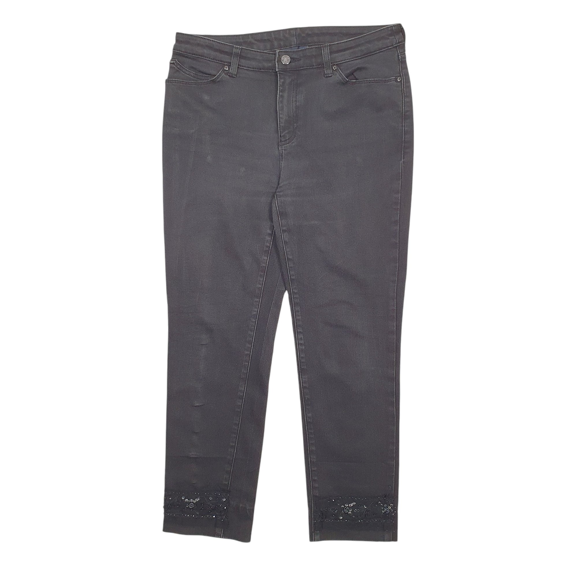 Womens Black Armani Stretch Fit Custom Casual JeansW32 L26