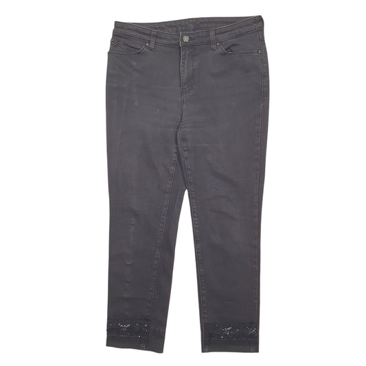 Womens Black Armani Stretch Fit Custom Casual JeansW32 L26