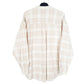 Mens Cream Chaps Ralph Lauren Flannel Vintage Grandad Long Sleeve Shirt