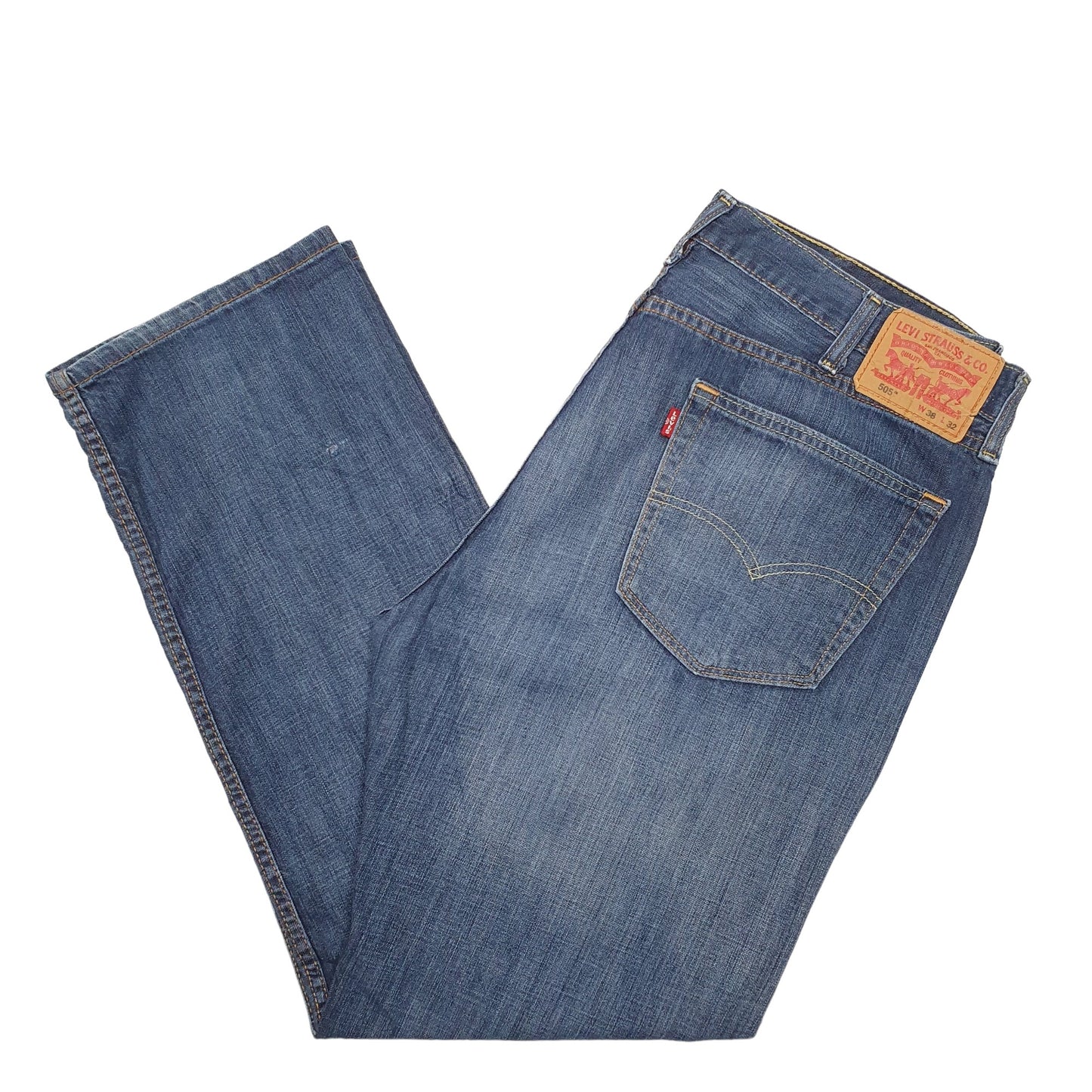 Mens Blue Levis  505 JeansW38 L32