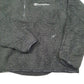 Womens Black Champion Cropped Quarter Zip Jumper