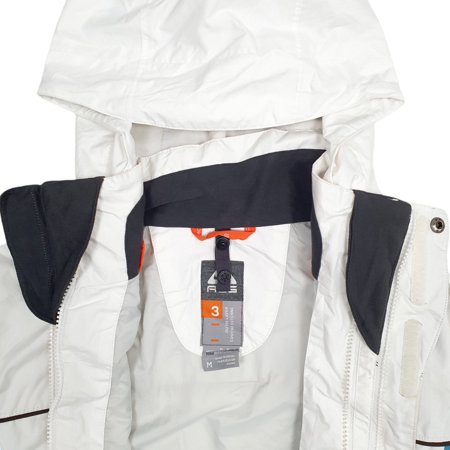 Mens White Nike ACG Outer Layer Couche Extreme Fitstorm  Coat