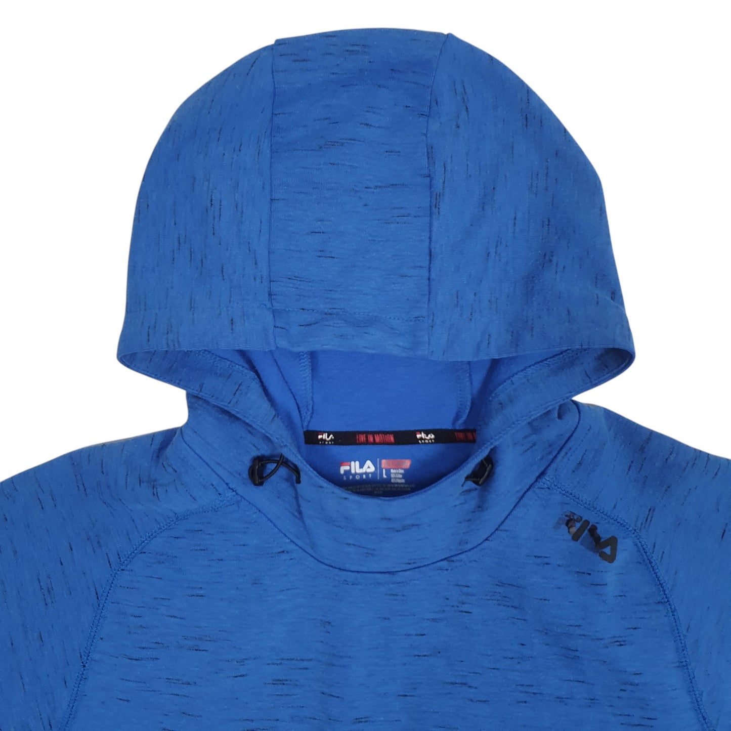 Mens Blue Fila  Hoodie Jumper