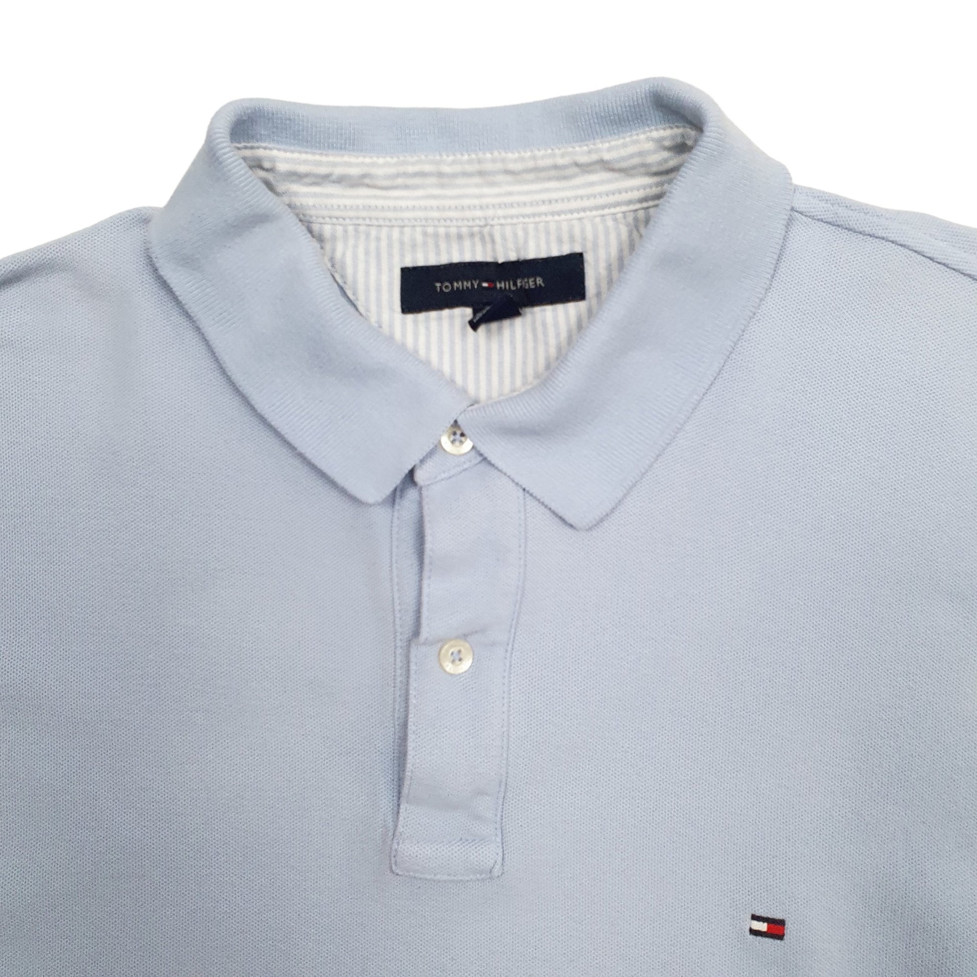 Mens Blue Tommy Hilfiger  Short Sleeve Polo Shirt