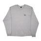 Mens Grey Stussy Spellout Long Sleeve T Shirt