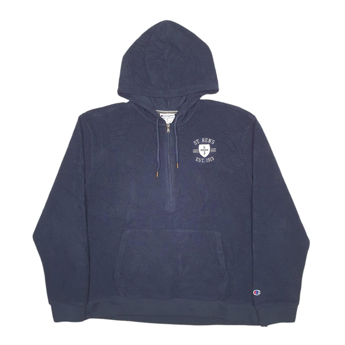 Mens Navy Champion St Ben's Quarter Zip Jumper