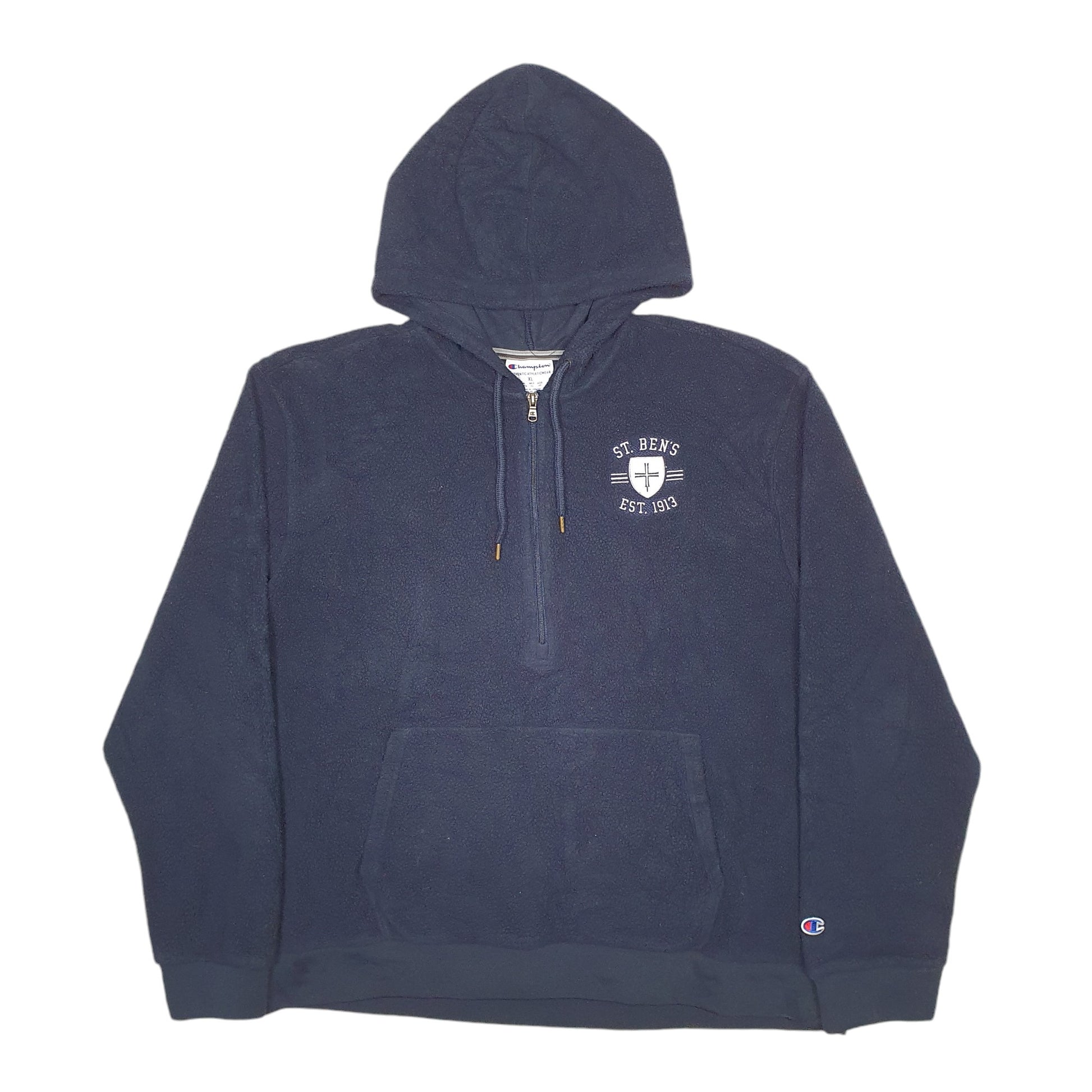 Mens Navy Champion St Ben's Quarter Zip Jumper