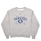 Mens Grey Majestic New York Yankees Baseball Spellout Crewneck Jumper