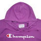 Womens Purple Champion Spellout Hoodie Jumper