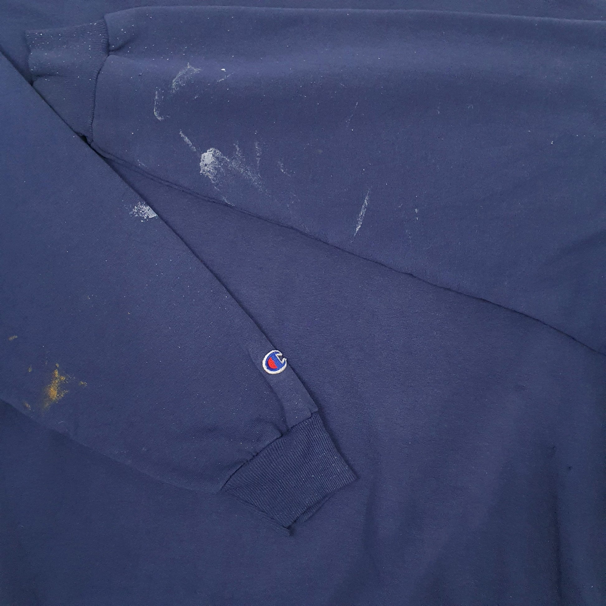 Mens Navy Champion Vintage 90s Crewneck Jumper