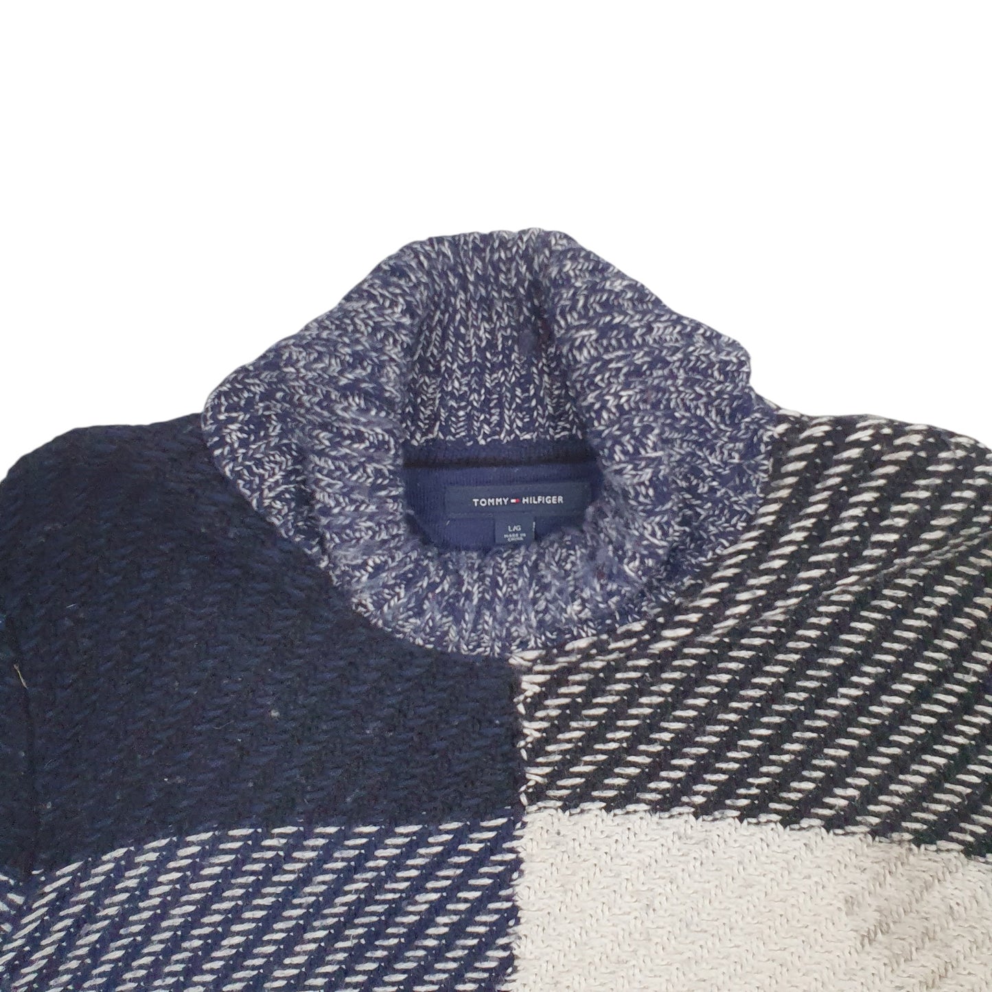 Mens Navy Tommy Hilfiger Knit Crewneck Jumper