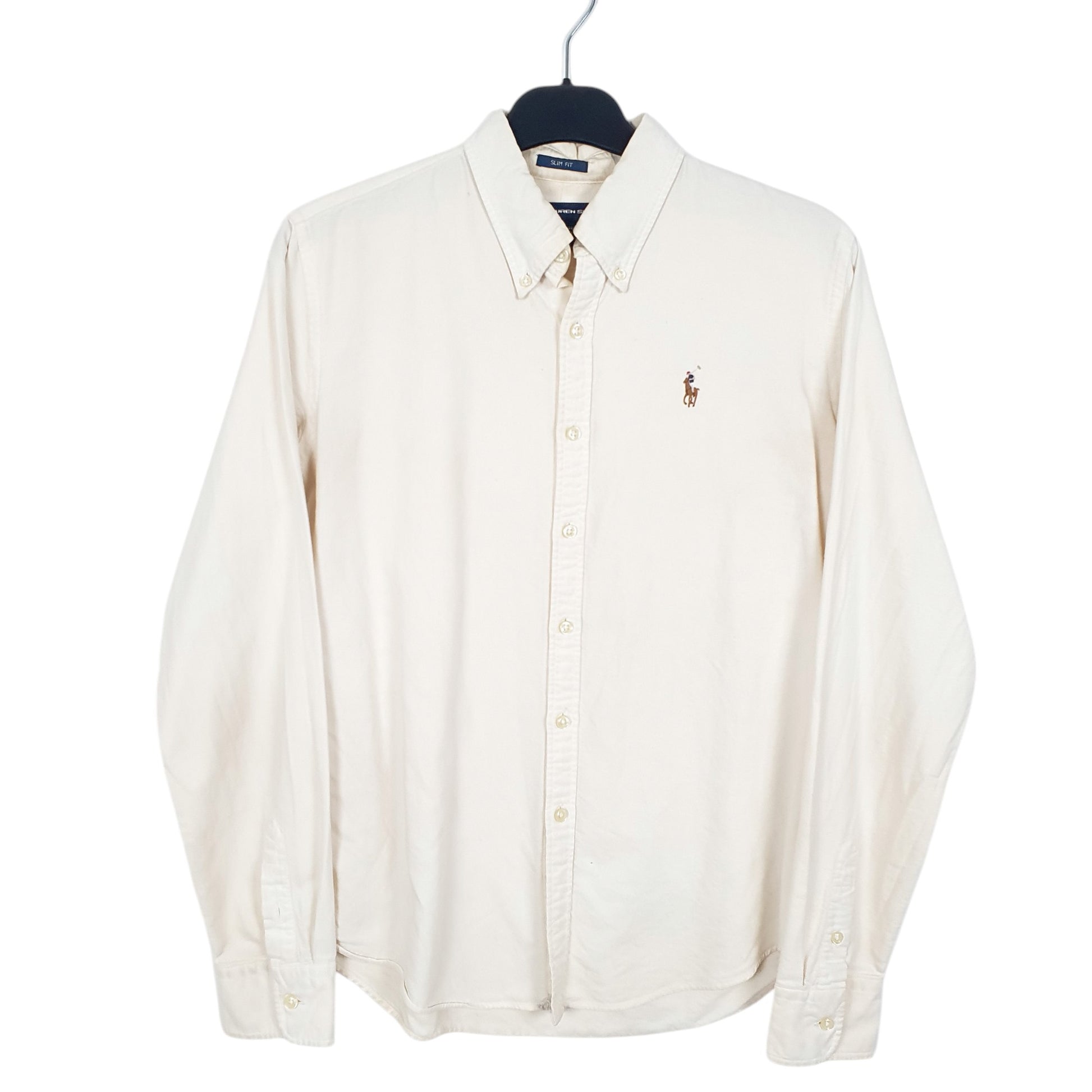 Womens Cream Ralph Lauren Sport Long Sleeve Shirt