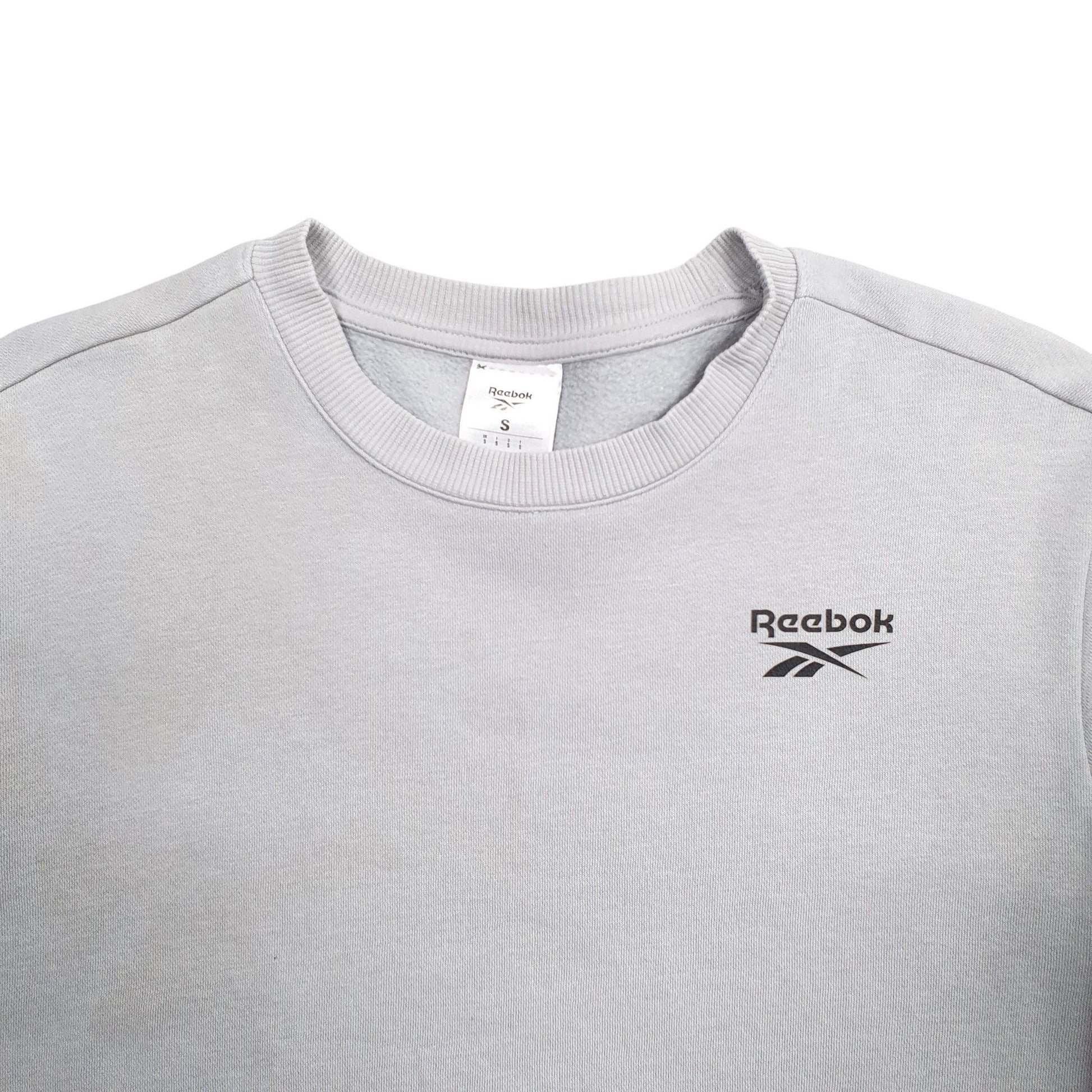 Mens Grey Reebok  Crewneck Jumper