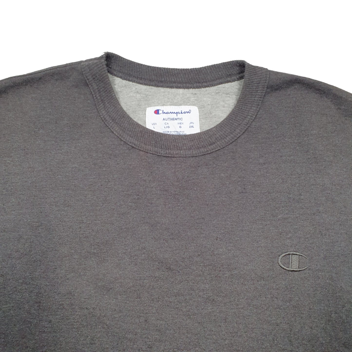 Mens Grey Champion  Crewneck Jumper