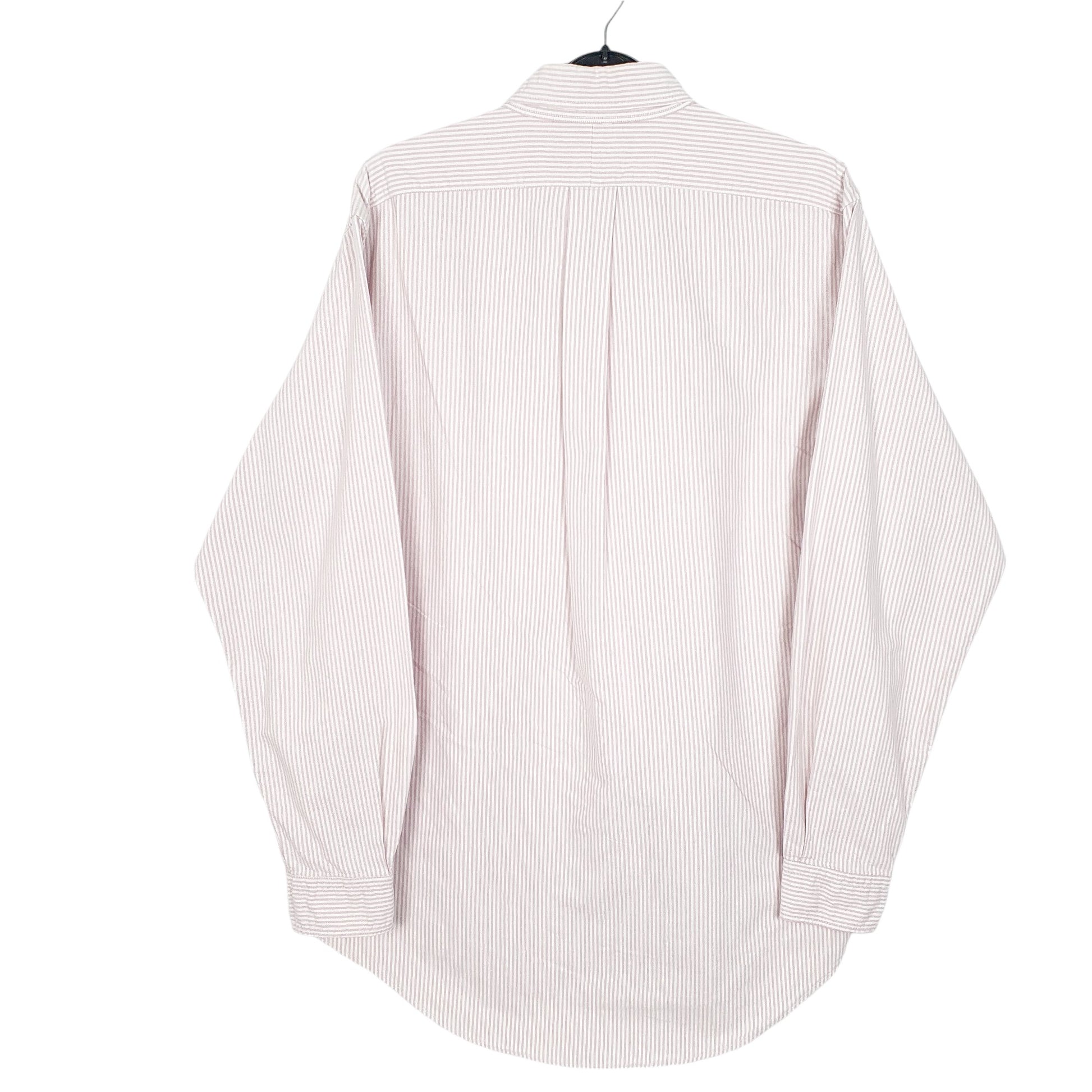 Mens Pink Ralph Lauren Vintage Oxford Made In USA Long Sleeve Shirt