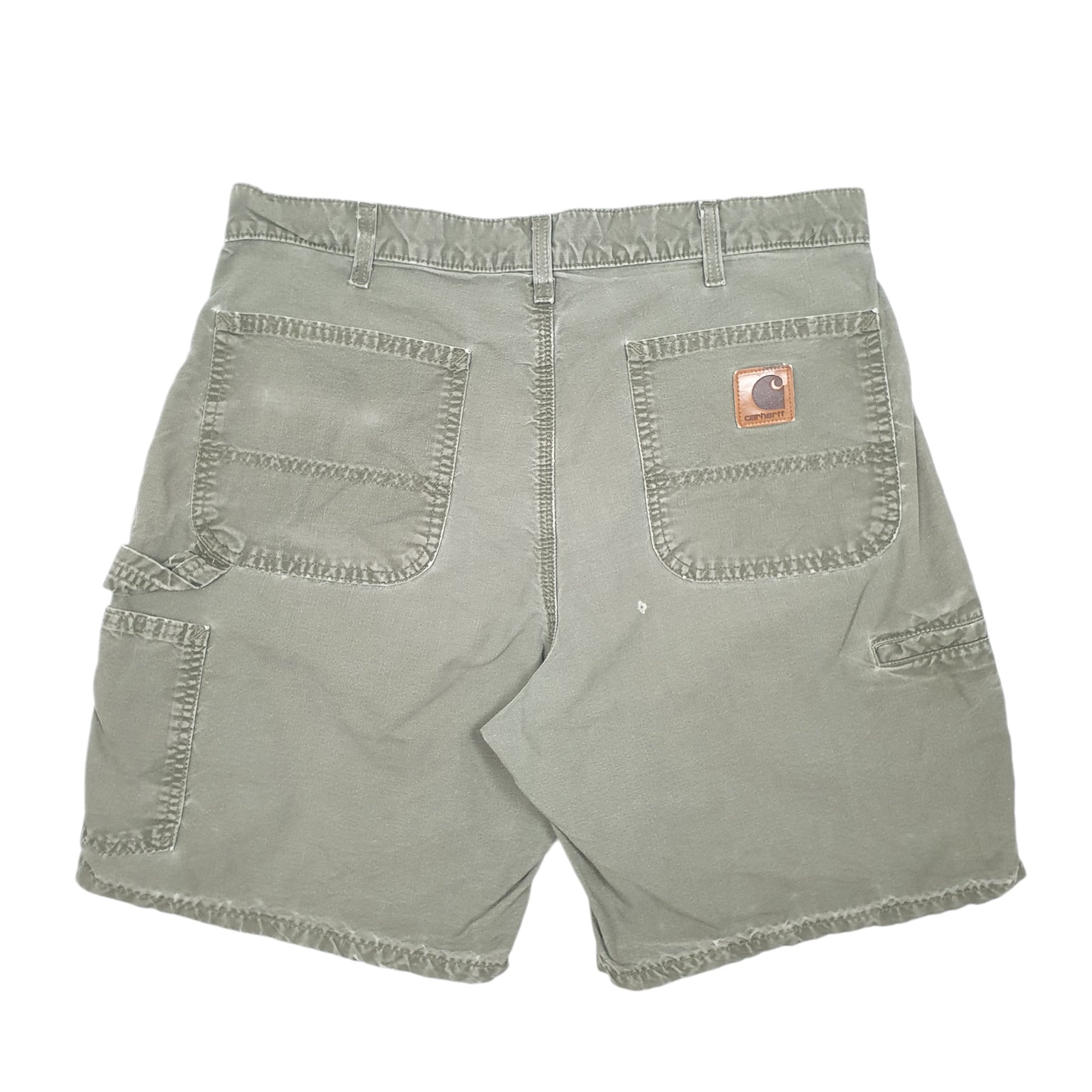 Mens Khaki Carhartt Workwear B1440 Carpenter Shorts