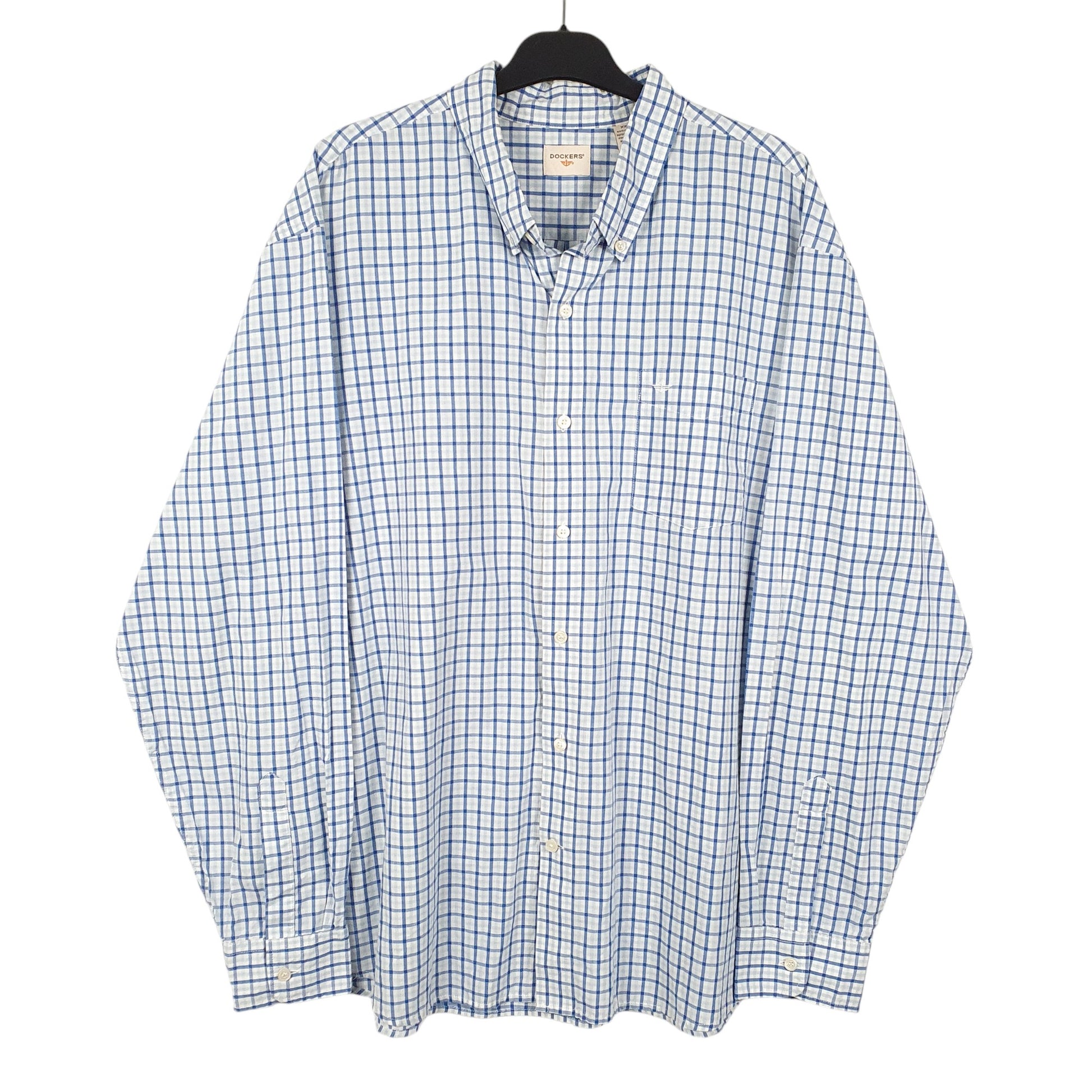 Mens Blue Dockers  Long Sleeve Shirt