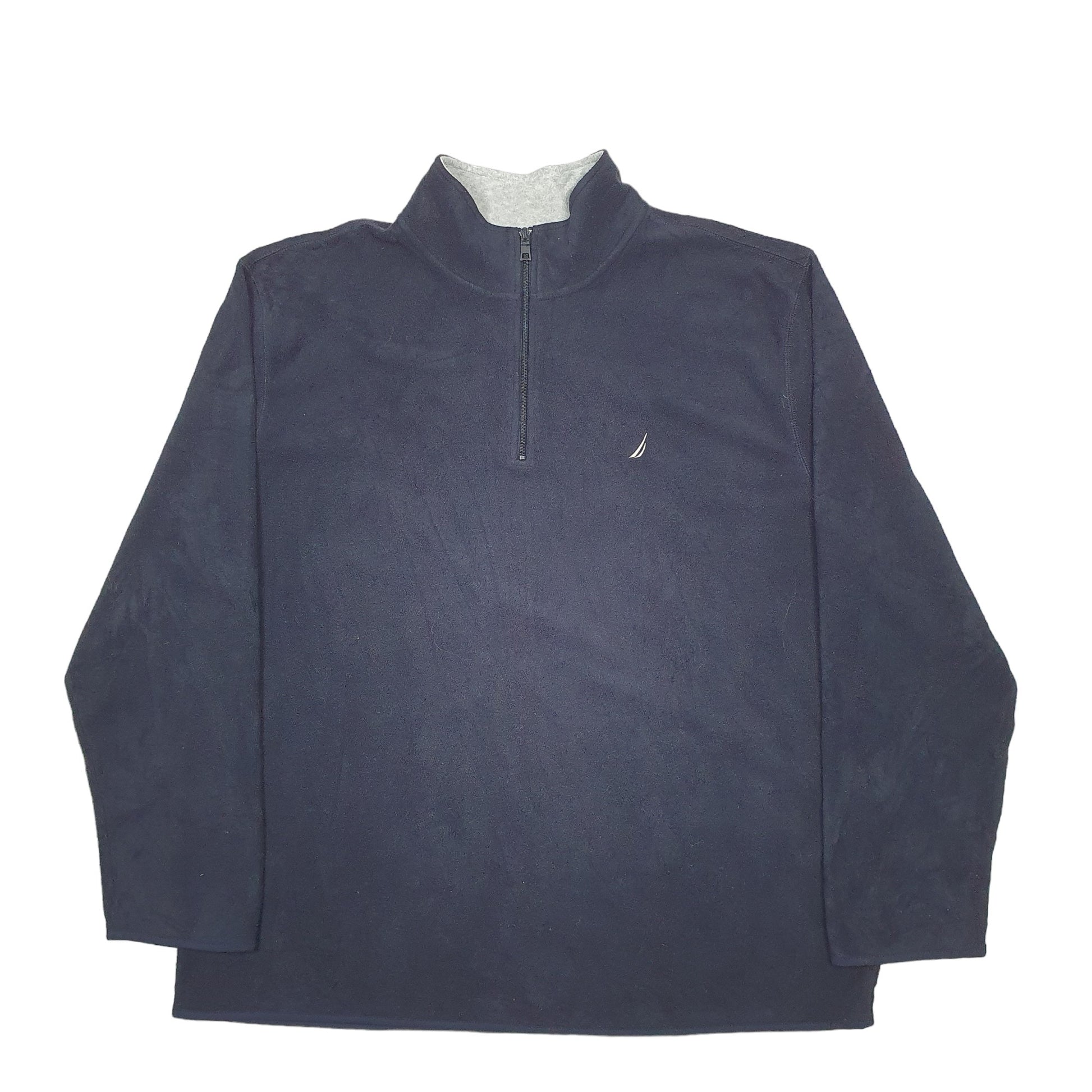 Mens Navy Nautica  Quarter Zip Jumper