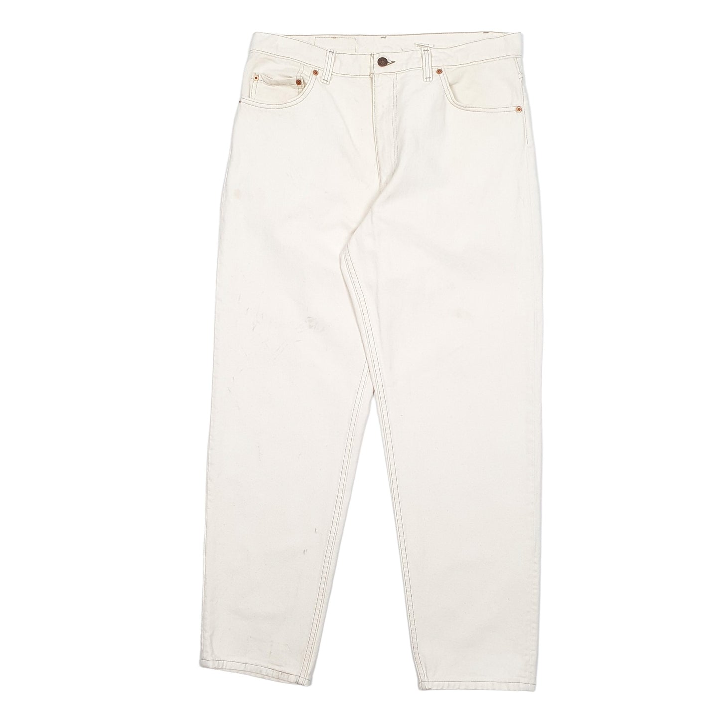 Mens Cream Levis Made In USA Vintage 90's 550 JeansW36 L30