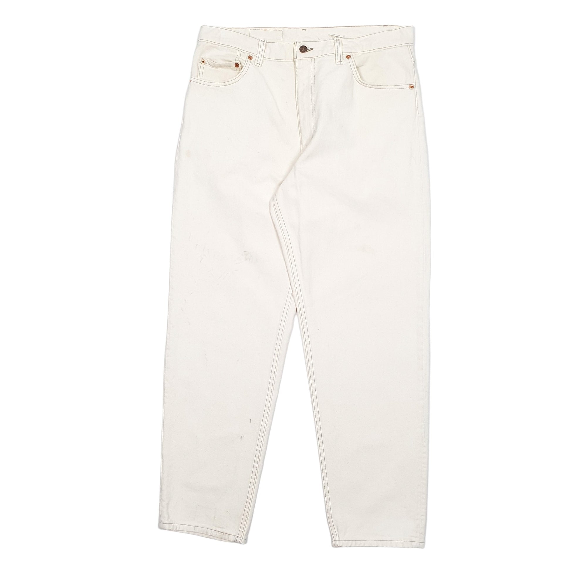 Mens Cream Levis Made In USA Vintage 90's 550 JeansW36 L30