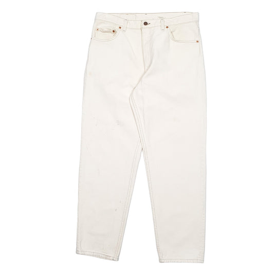 Mens Cream Levis Made In USA Vintage 90's 550 JeansW36 L30