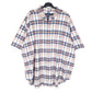 Mens White Ralph Lauren Bleeding Madras Short Sleeve Shirt