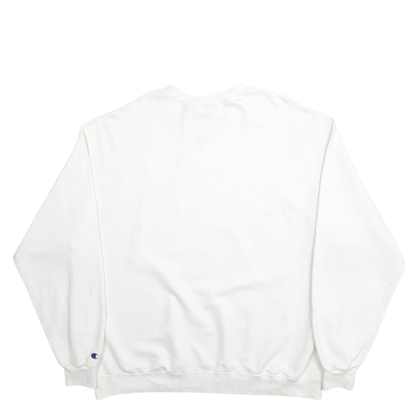 Mens White Champion  Crewneck Jumper
