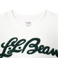 Womens Cream L.L.Bean Spellout Towel Script Crewneck Jumper