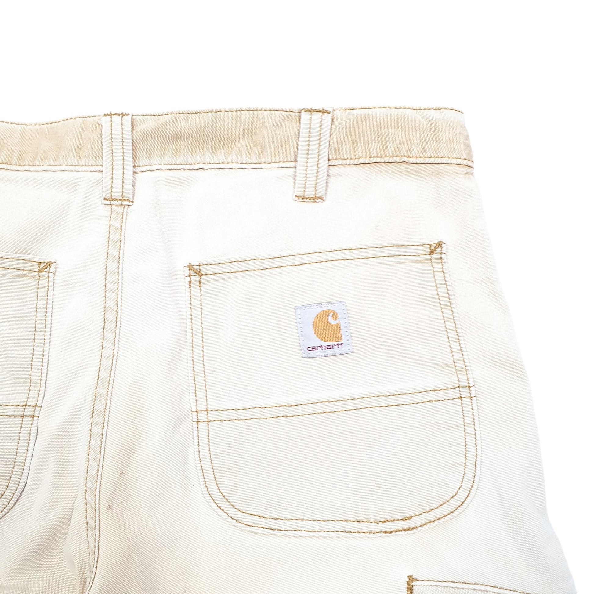 Mens Tan Carhartt Workwear Relaxed Carpenter Shorts