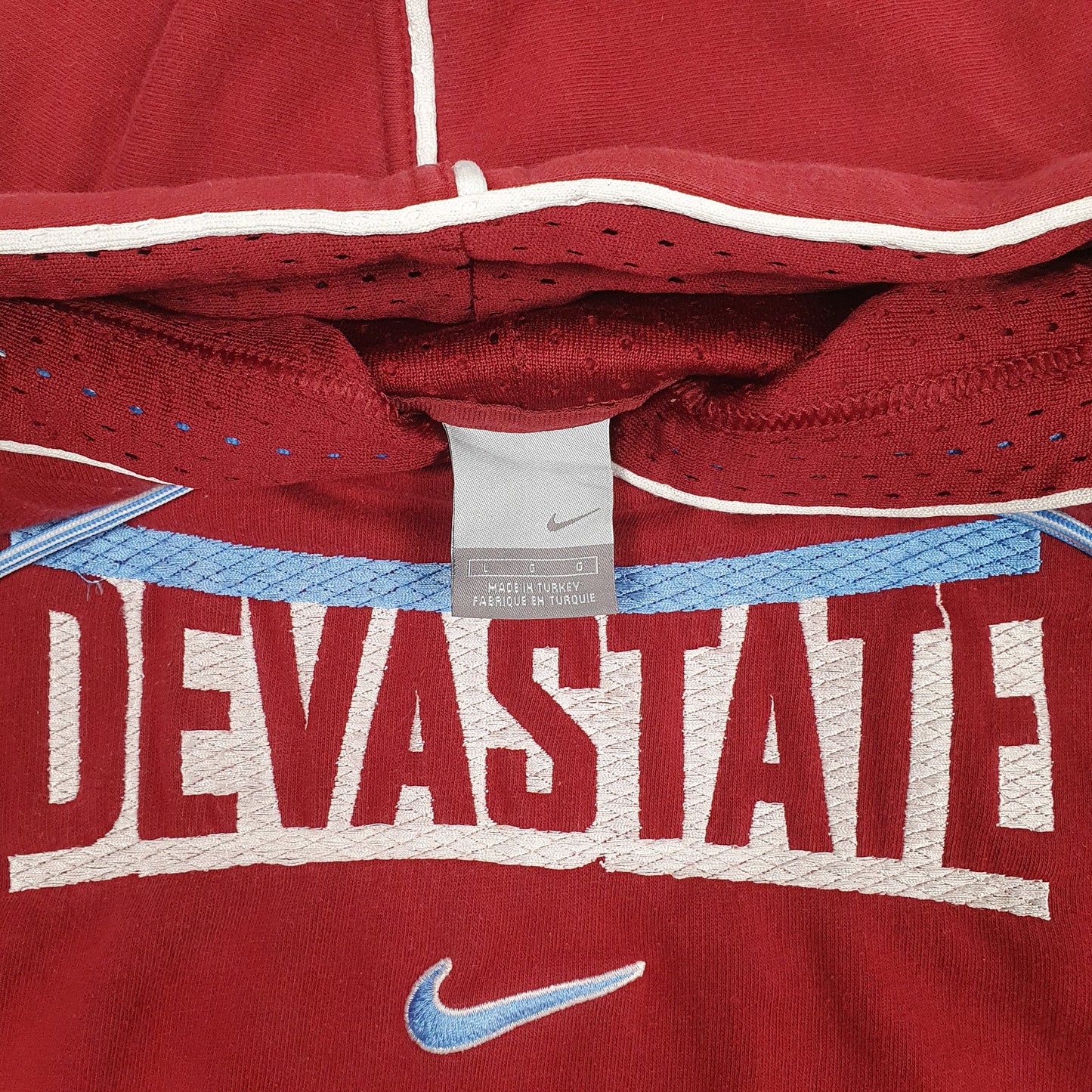 Mens Red Nike Devastate Basketball Hoodie Jumper