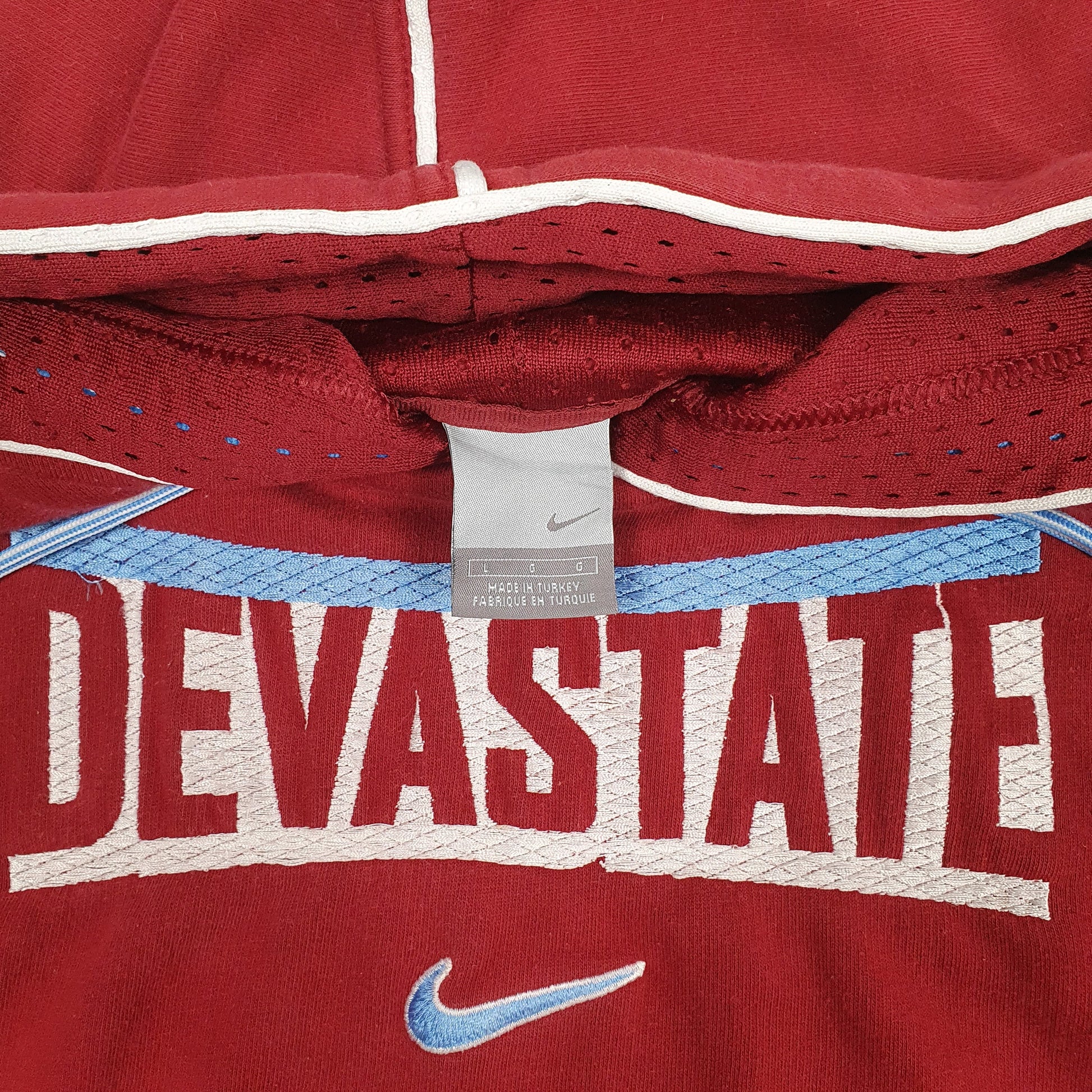 Mens Red Nike Devastate Basketball Hoodie Jumper