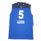 Mens Blue Adidas Basketball Vest Sleeveless Juniors Jersey Short Sleeve T Shirt
