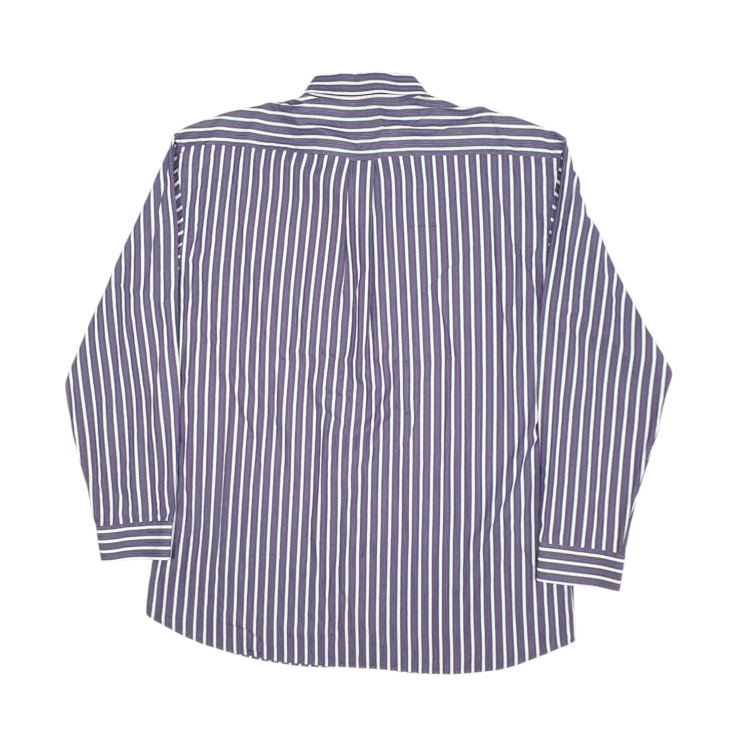 Mens Purple GANT Poplin Long Sleeve Shirt