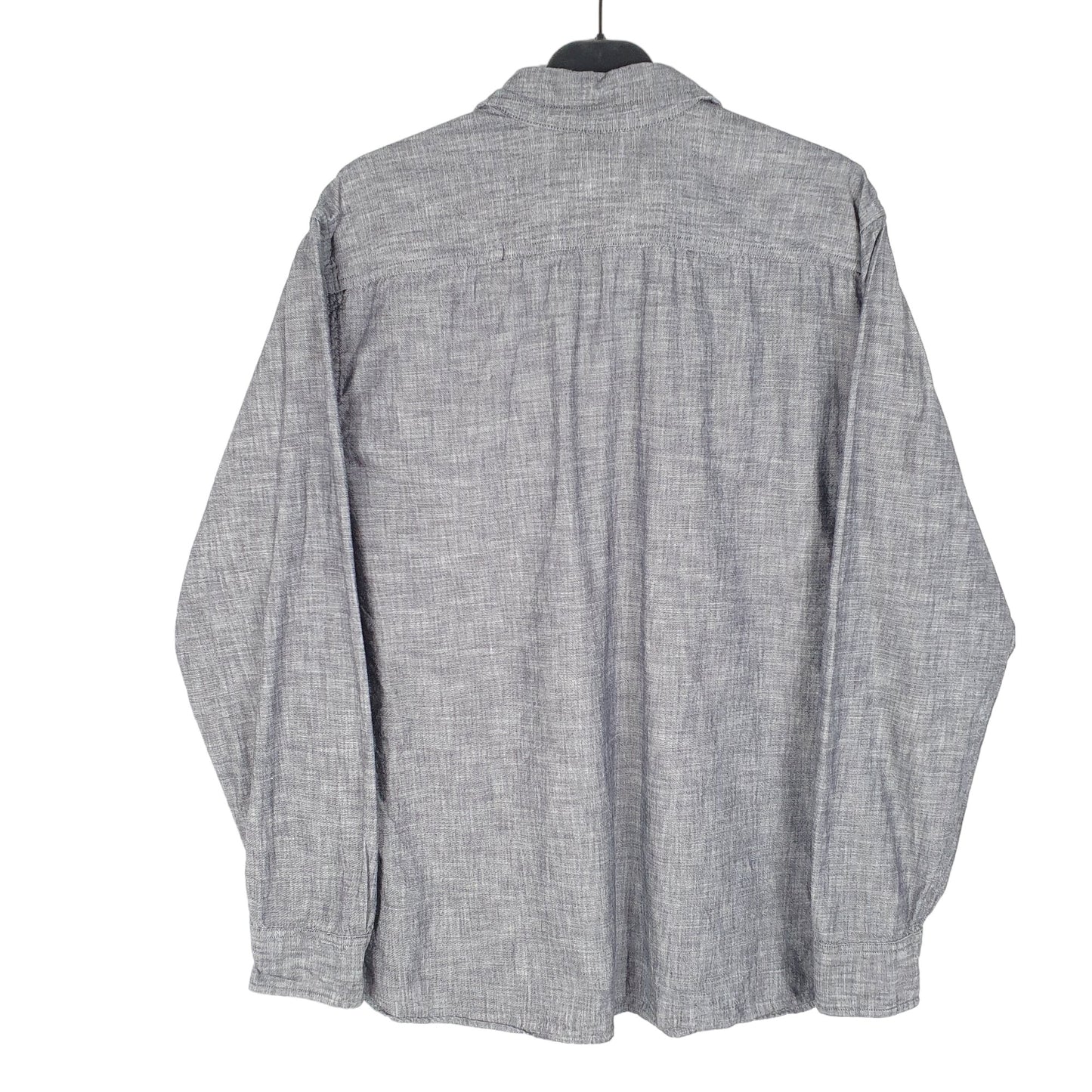 Mens Grey Levis Chambray Work Long Sleeve Shirt