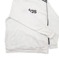Mens White Adidas Spellout Hoodie Jumper