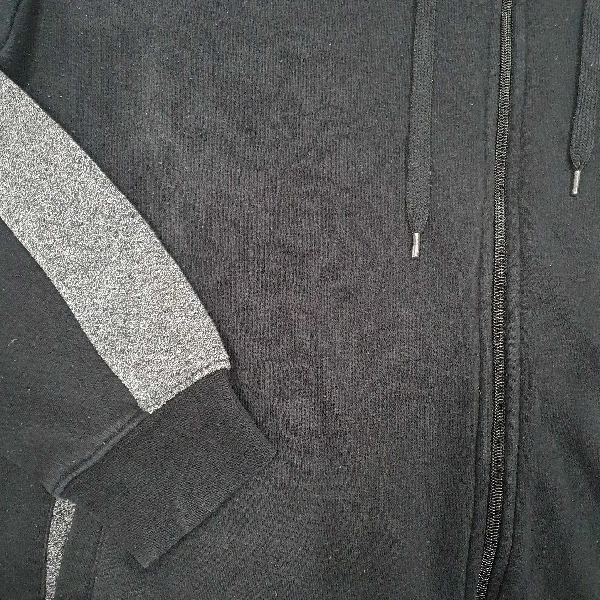Womens Black Fila Hoodie Full Zip Jumper