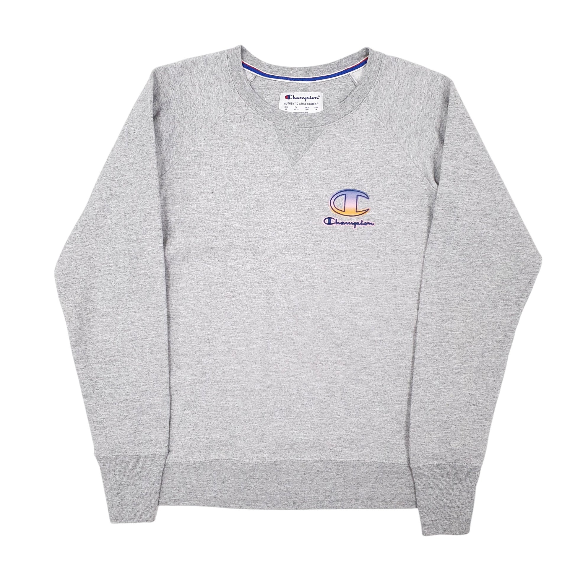 Mens Grey Champion  Crewneck Jumper