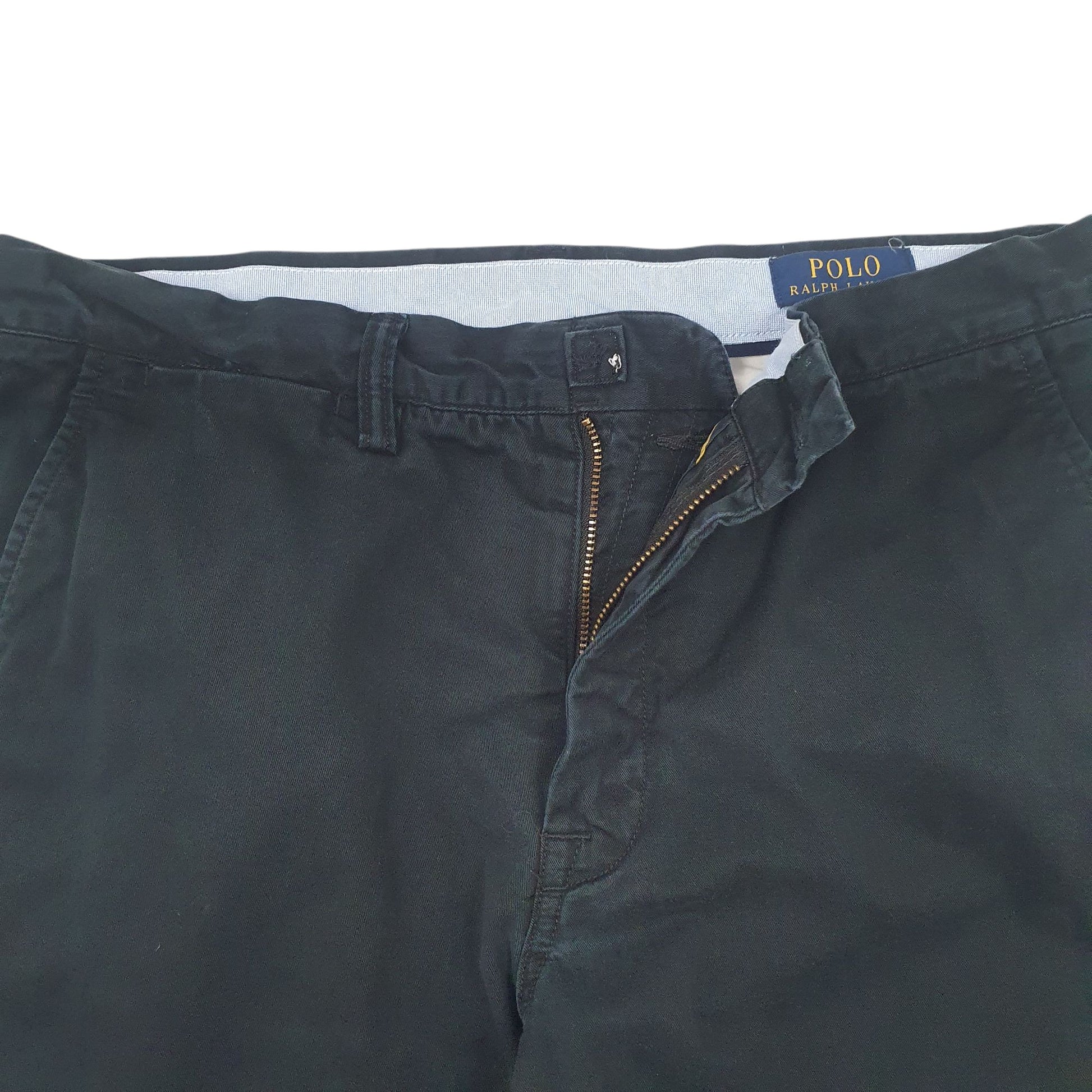Mens Black Polo Ralph Lauren Stretch Straight Fit Chino Trousers