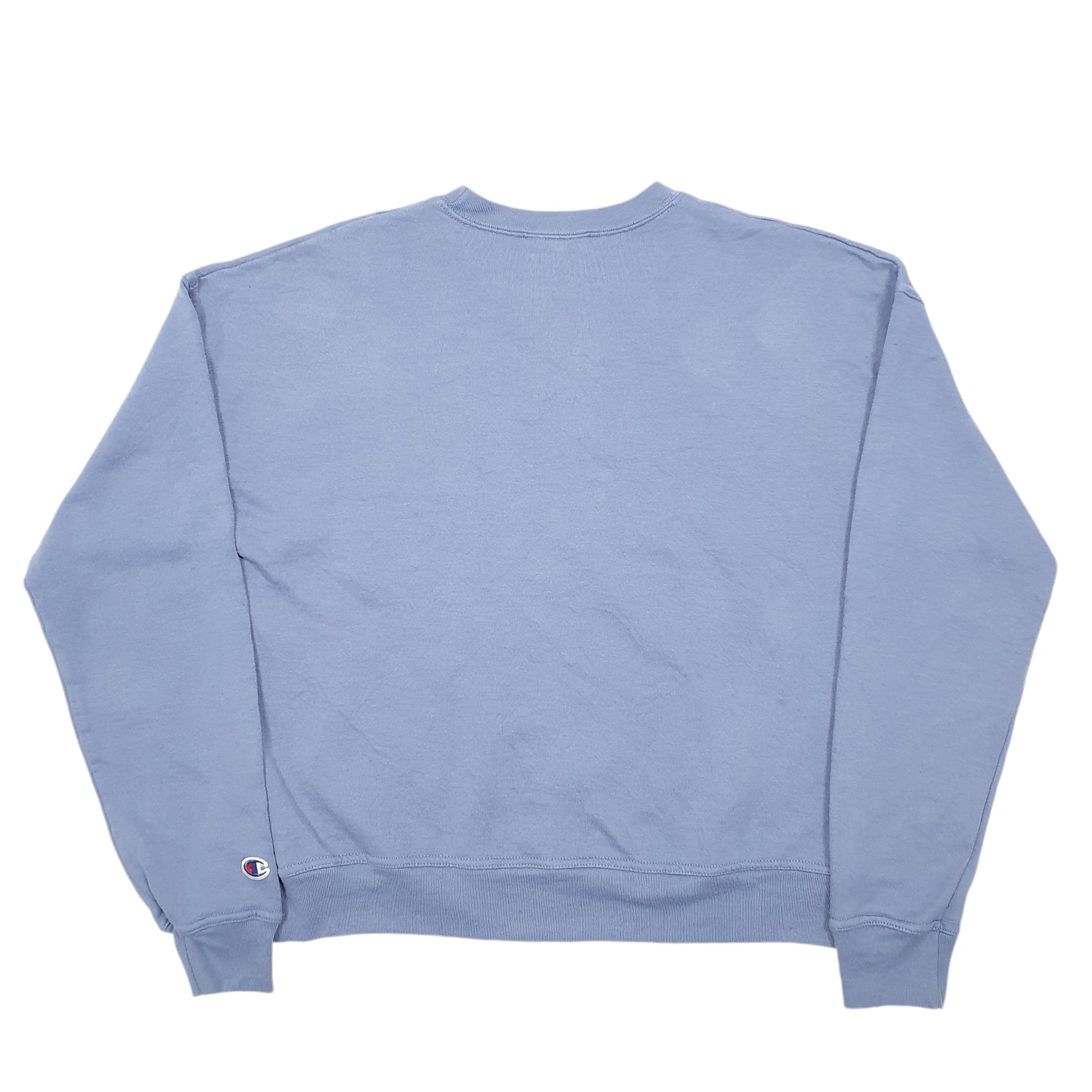 Womens Grey Champion Script Crewneck Jumper