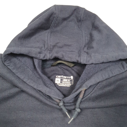 Mens Navy Carhartt Workwear Hoodie Jumper