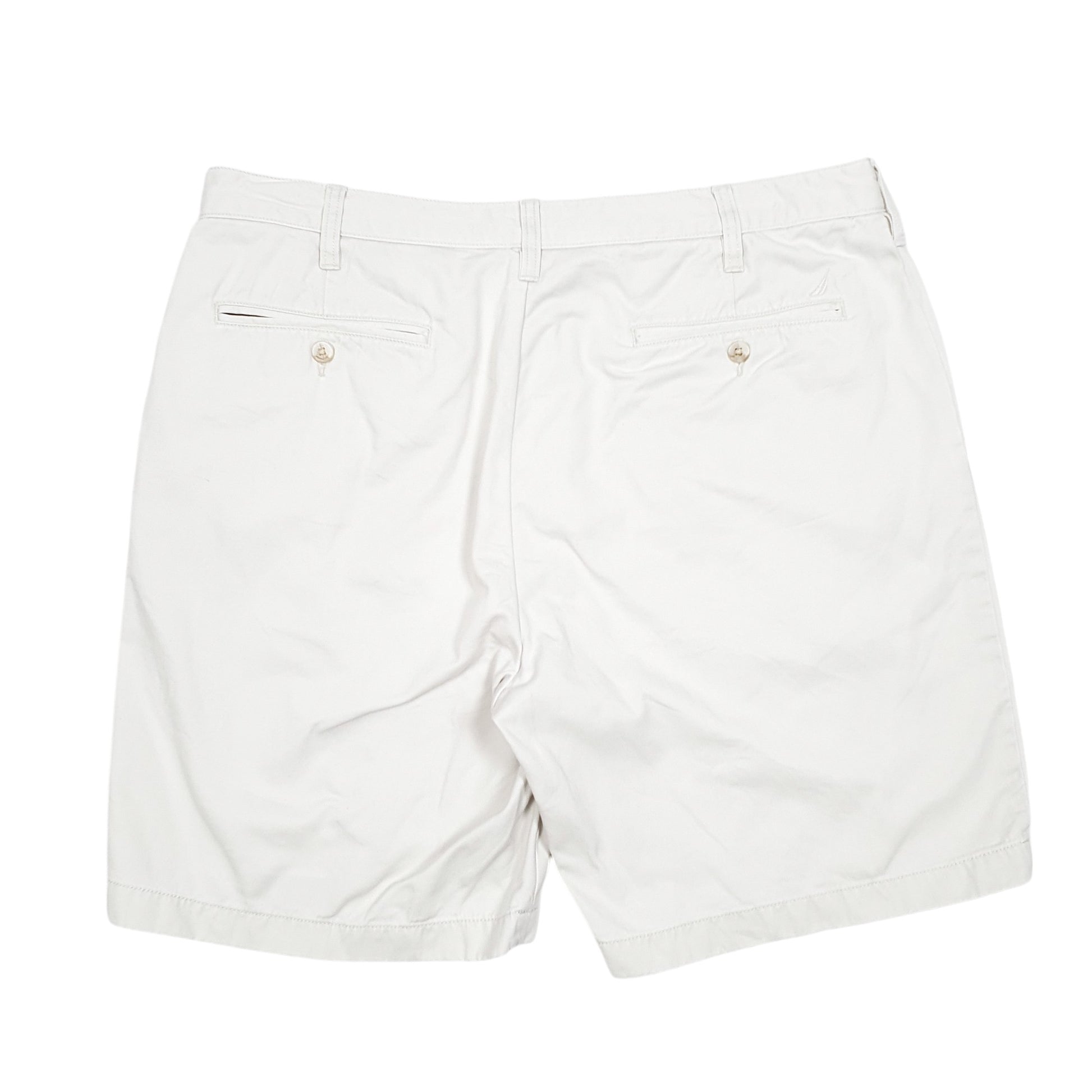 Mens Beige Nautica Classic Fit Deck Chino Shorts