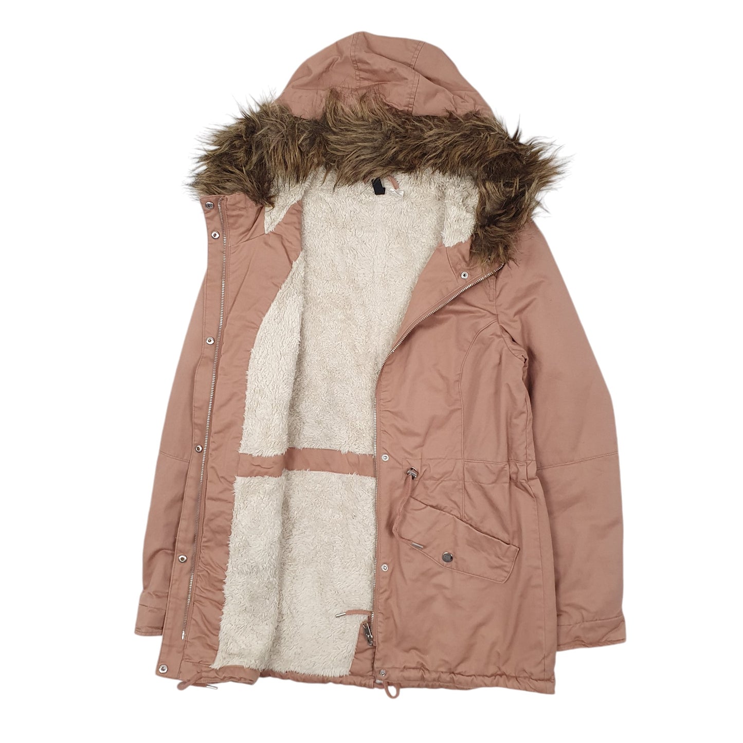 Womens Pink H&M Fishtail  Coat