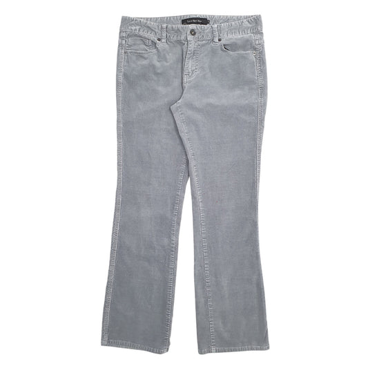 Womens Grey Calvin Klein  Corduroy Trousers