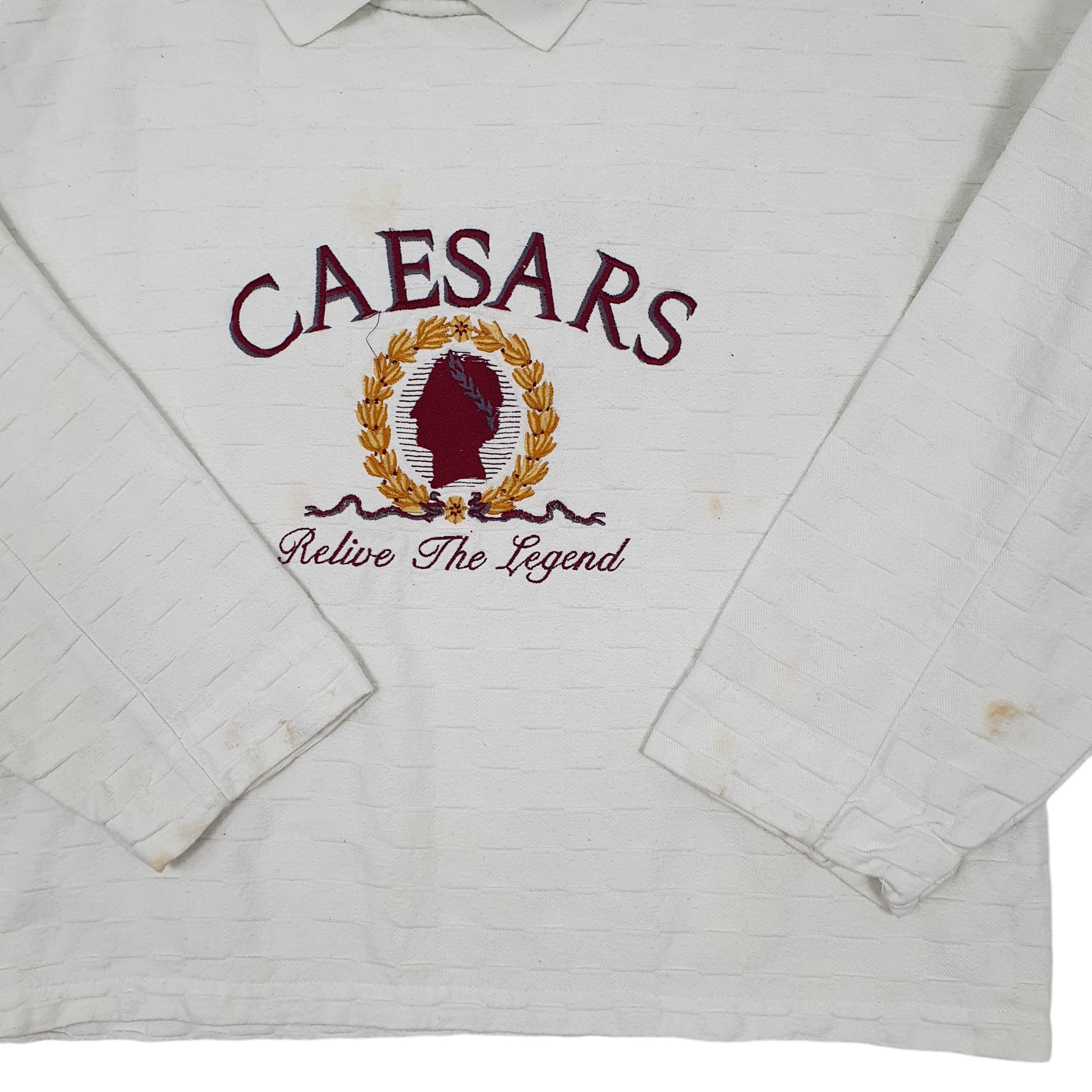 Mens White Caesars Vintage 1990s Crewneck Jumper