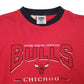 Mens Red Nutmeg Mills Chicago Bulls NBA Lee Sport Vintage 90s Crewneck Jumper
