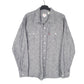 Mens Grey Levis Chambray Work Long Sleeve Shirt