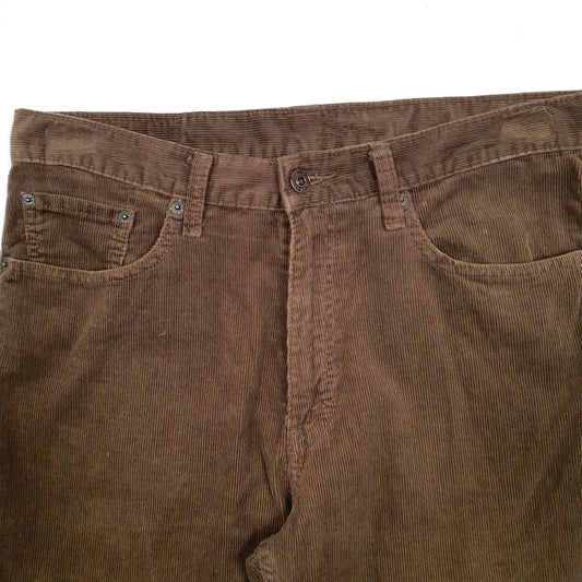 Mens Brown Levis 533 Vintage 00s Corduroy Trousers